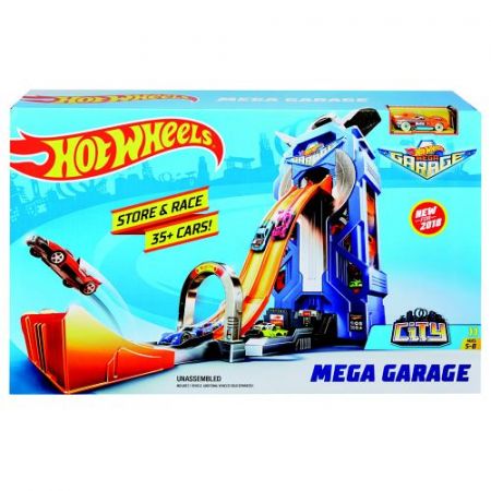 Hot Wheels city garáž se závodní dráhou