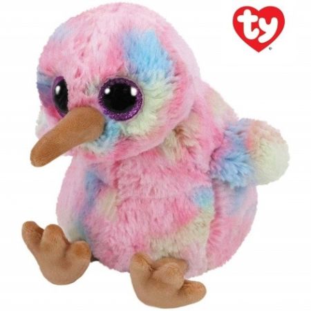 Beanie Boos plyšový ptáček Kiwi duhový 24 cm