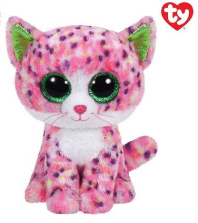 Beanie Boos plyšová kočička sedící růžová 24 cm