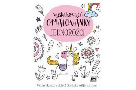 Vyskakovací omalovánky Jednorožci