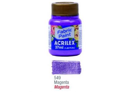 Barva na textil metalická 37ml 549 Magenta