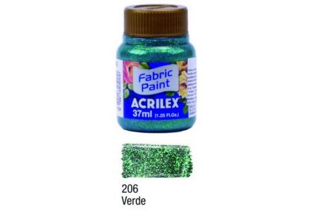 Barva na textil Glitter 37ml 206 Green