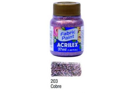 Barva na textil Glitter 37ml 203 Copper