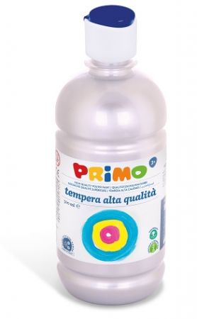 Temperová barva PRIMO, 500ml, stříbrná