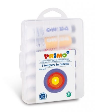 Temperové barvy PRIMO, 6 x 18ml, blistr