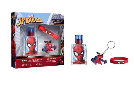 Dárková sada Spiderman EDT 30 ml + náramek + klíčenka