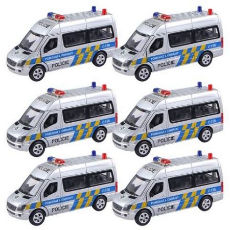 Auto kovové Policie Mercedes-Benz 1:32