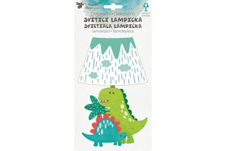 Lampička samolepící svítící LED dinosaurus 19cm