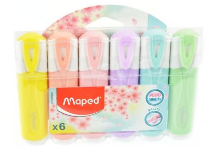 Zvýrazňovač Maped Fluo Peps Pastel 6ks