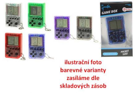 Přívěšek digitální hra Brick Game Tetris plast 5cm