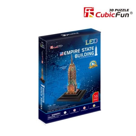 Puzzle 3D Empire State Building/led - 38 dílků