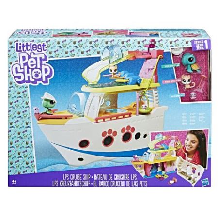 Littlest Pet Shop Hrací set - výletní loď se 3 zvířátky