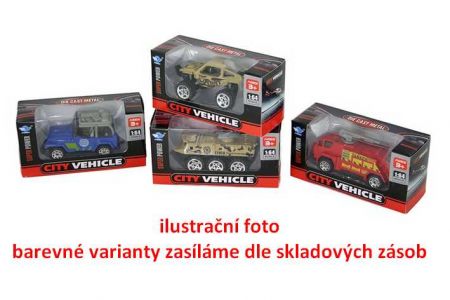 Auto/letadlo kovové model 1:64, 16 druhů