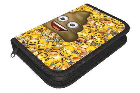 Penál 1 patro prázdný Emoji Poop