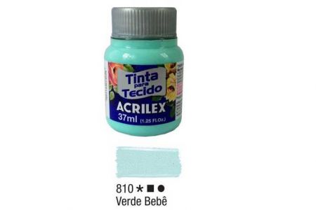 Barva na textil Baby Green 37ml 810