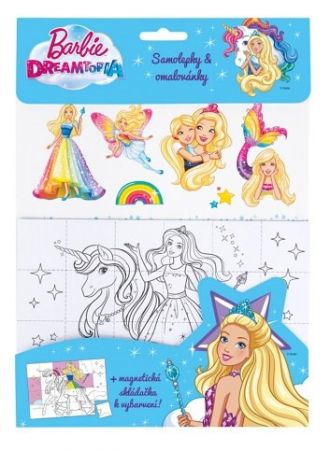 BARBIE DREAMTOPIA – Magnetky, omalovánky, samolepky