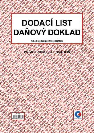 Dodací list - daňový doklad A4 přímopropisující / PT150 / Baloušek tisk