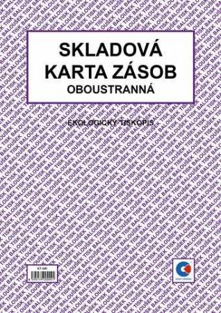 Skladová karta zásob A4 (oboustranná) / ET440 / Baloušek tisk