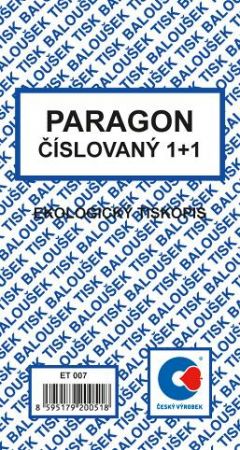 Paragon číslovaný / ET007 / Baloušek tisk