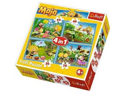 TREFL Puzzle 4v1 Dobrodružství včelky Máji