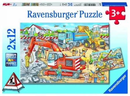 Puzzle Staveniště 2x12 dílků