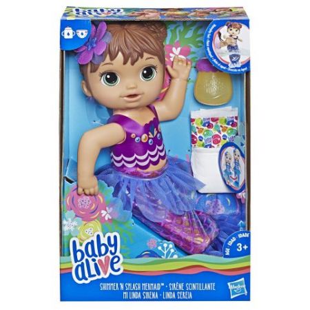 Baby Alive Tmavovlasá mořská panna