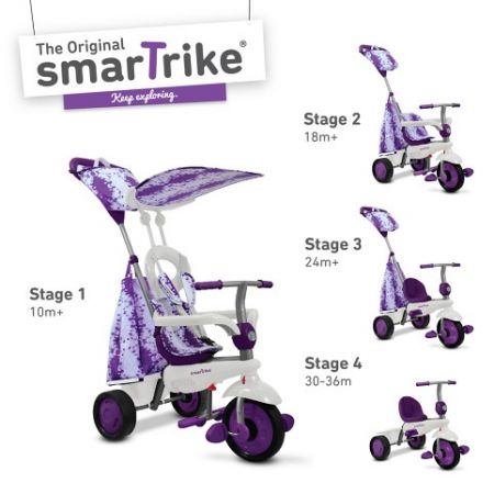 Tříkolka Smart Trike 4v1 Spirit fialová