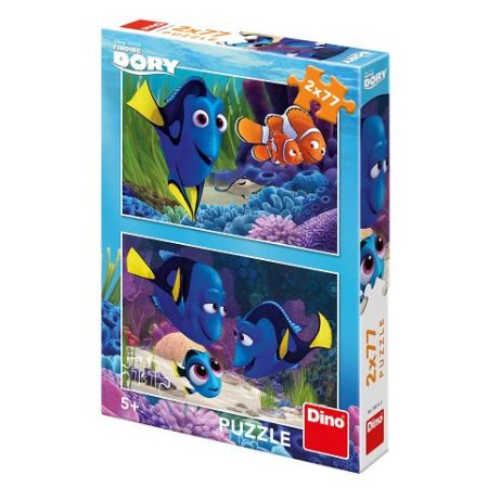 Puzzle 2x77 dílků: Dory se našla