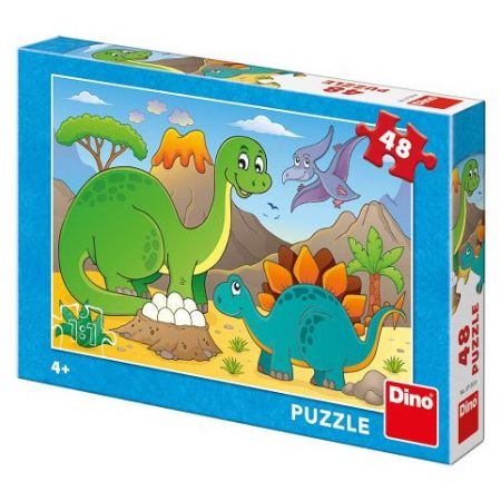 Puzzle 48 dílků: dinosauři