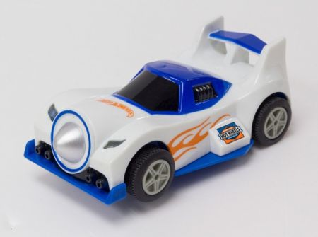 Závodní autíčko Hot Wheels 1:43 (bílé, modré)