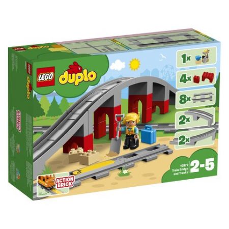 Lego Duplo 10872 Doplňky k vláčku – most a koleje