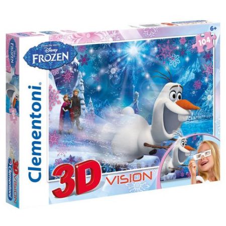 Puzzle 3D Ledové království 104 dílků