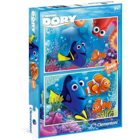 Puzzle Hledá se Dory 2x60 díků