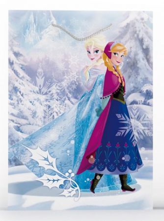 Disney dárková taška XL s glitry Frozen