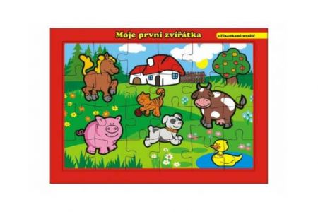 Puzzle deskové Moje první zvířátka farma 26x17cm