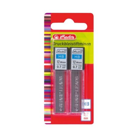 Tuhy 0,7mm HB, 2x12ks (Herlitz)