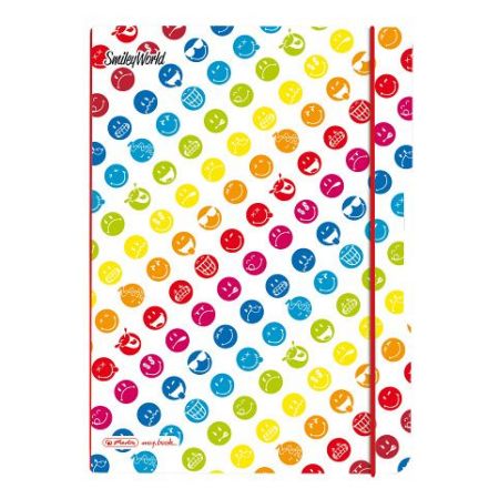 Sešit my.book flex A4/40 linka + 40 čtvereček, PP, SmileyWorld Rainbow (Herlitz)