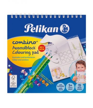 Omalovánky Combino se spirálou 15x15 a 15 listů (Herlitz)