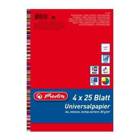 Kopírovací papír A4/100listů, barevný (Herlitz)