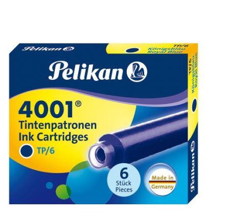 Inkoustové bombičky Pelikan 6 ks, modré/ v krabičce (Herlitz)