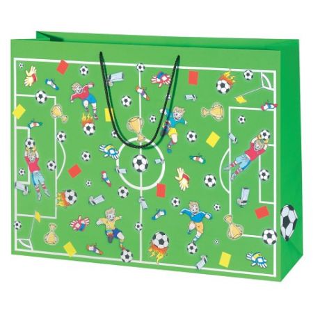 Dárková taška XXL 61x46x18 cm, Fotbal (Herlitz)