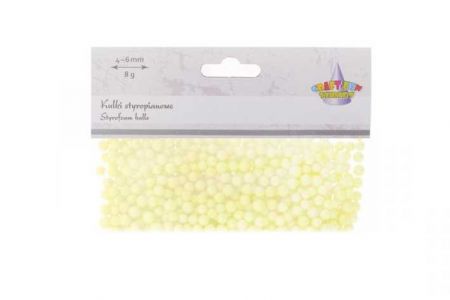 Kuličky z polystyrenu krémové 4-6mm 8g