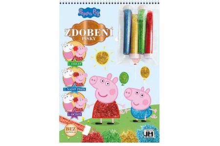 Zdobení pískem Prasátko Peppa Pig