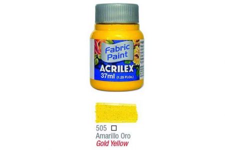 Barva na textil 37ml 505 Gold Yellow