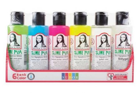 Slime Glue set 5+1 aktivátor 70ml-mix barev