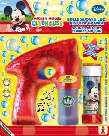 Bublifuková pistole Disney Mickey velká + bublifuk 60 ml