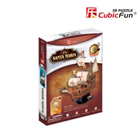 Puzzle 3D Santa Maria - 113 dílků