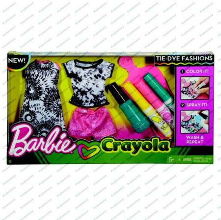 Barbie D.I.Y.crayola batikování