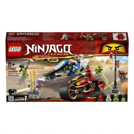 Lego Ninjago 70667 Ninjago Kaiova motorka s čepelemi a Zaneův sněžný vůz