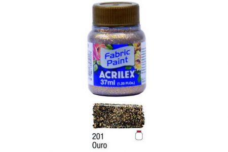 Barva na textil Glitter 37ml 201 Gold